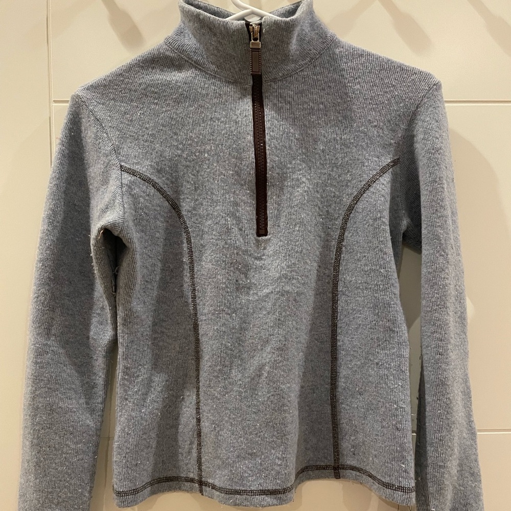 Carve Designs Heather Gray Blue Sweater